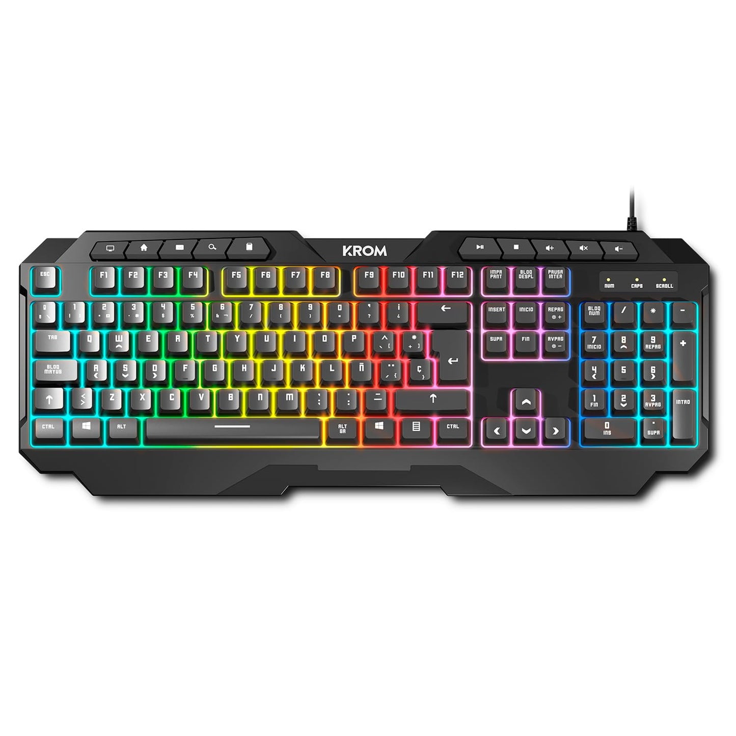 Pack gaming 4 en 1: teclado RGB, ratón 3600 DPI, cascos y alfombrilla XXL